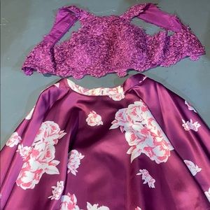 Ball down two piece dress